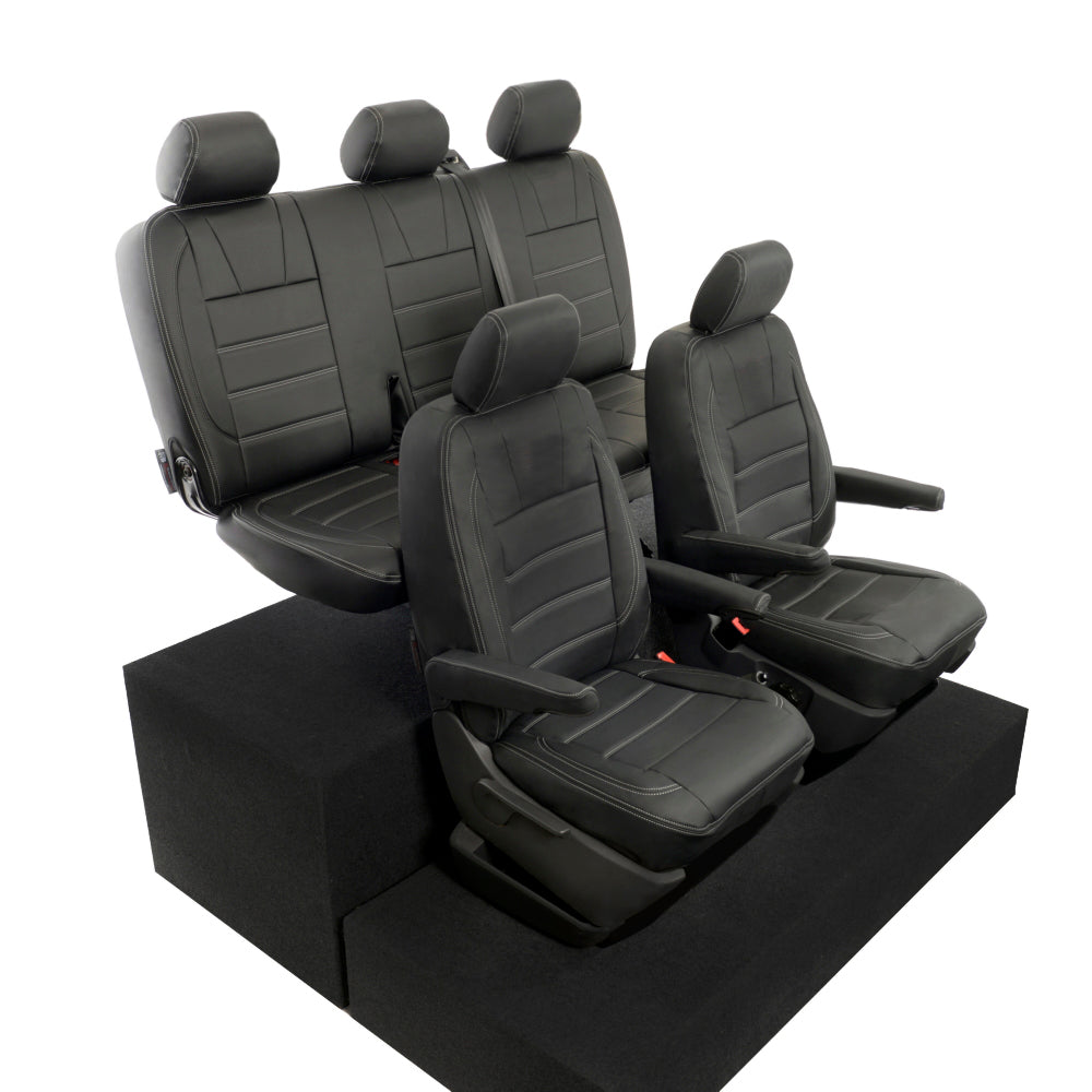 VW T5 / T5.1 Kombi Tailored Leatherette Seat Covers (2003-2015) - UK Custom Covers