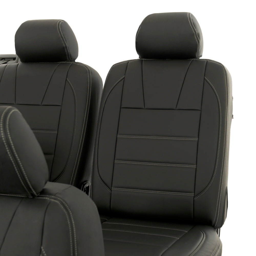 VW T6 / T6.1 Transporter Tailored Leatherette Seat Covers (2015 Onwards) - UK Custom Covers