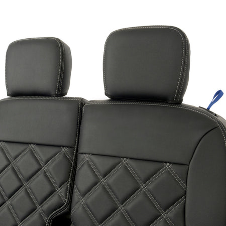 Peugeot Partner Tailored Leatherette Seat Covers - Black - UK Custom Covers