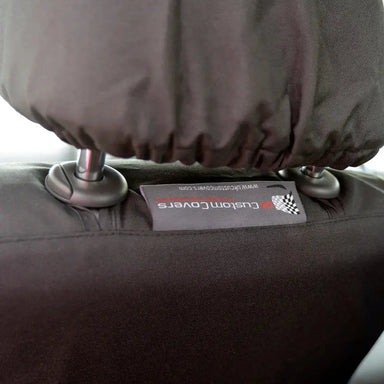 UK Custom Covers VW Transporter T5 2003-2015 Black Front Seat Covers - 2 Seats, Armrests