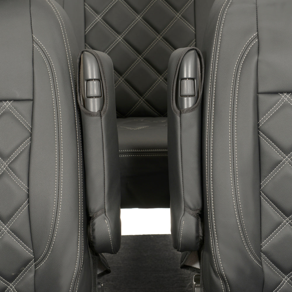 VW T5 / T5.1 Kombi Tailored Leatherette Seat Covers (2003-2015) - UK Custom Covers