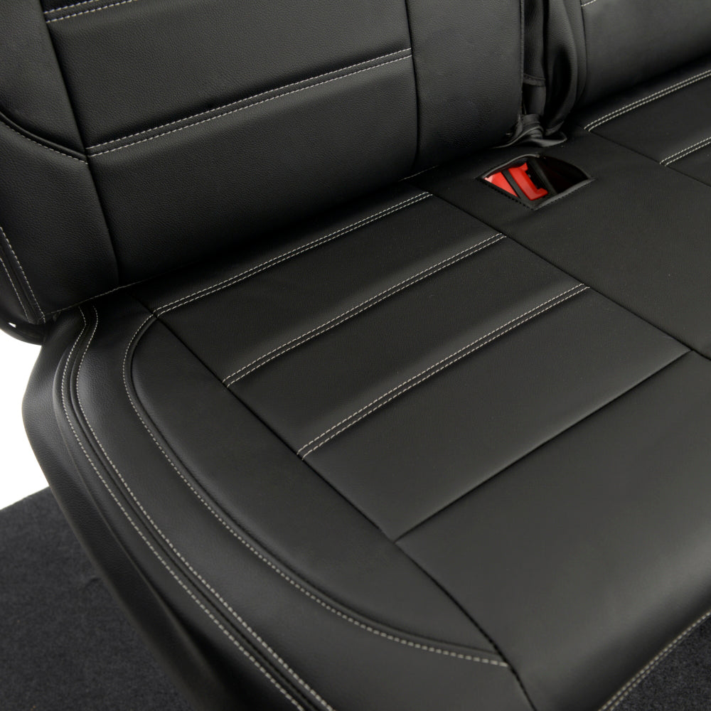 VW T6 / T6.1 Transporter Tailored Leatherette Seat Covers (2015 Onwards) - UK Custom Covers