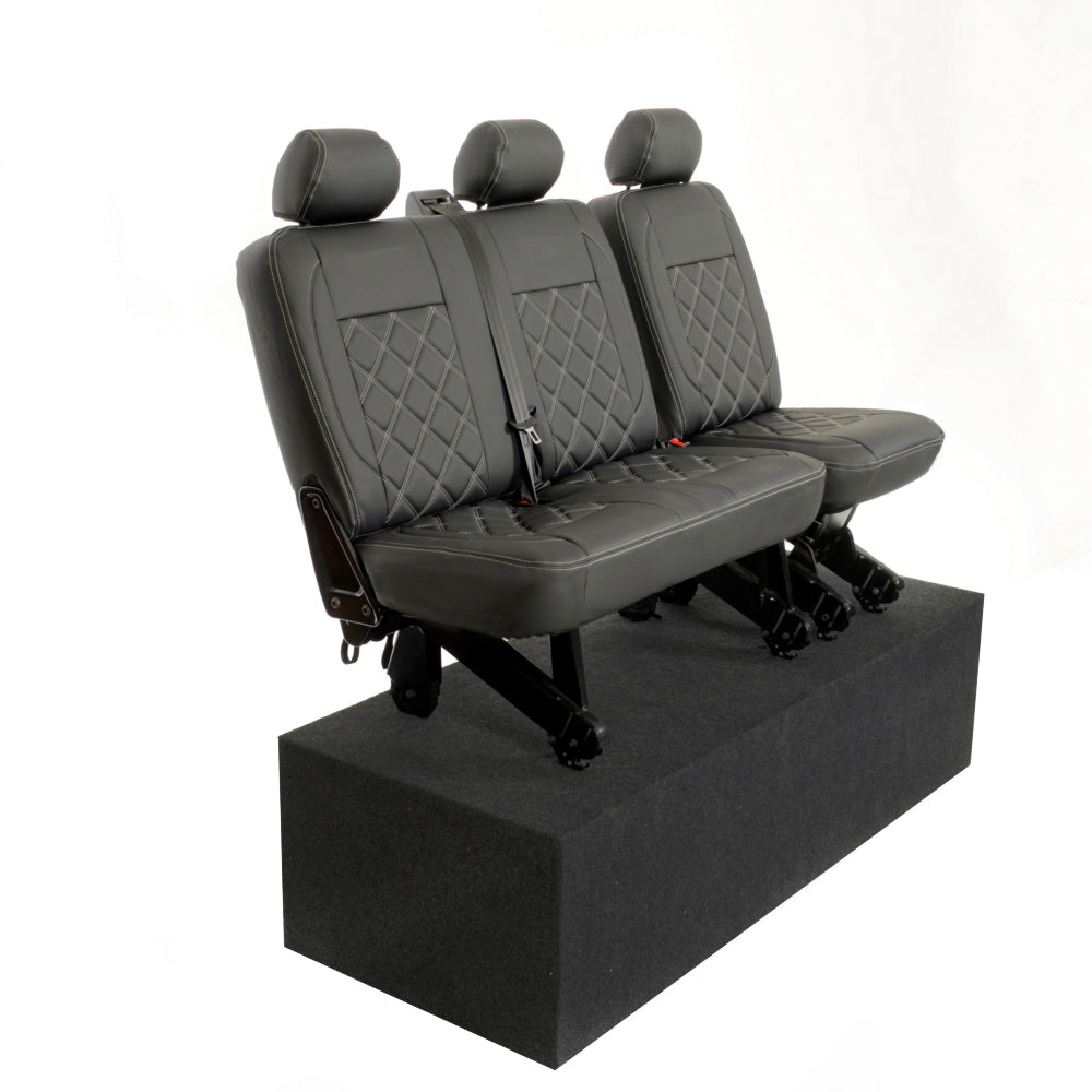 VW T6 / T6.1 Shuttle Tailored Leatherette Seat Covers (2015 Onwards) - UK Custom Covers