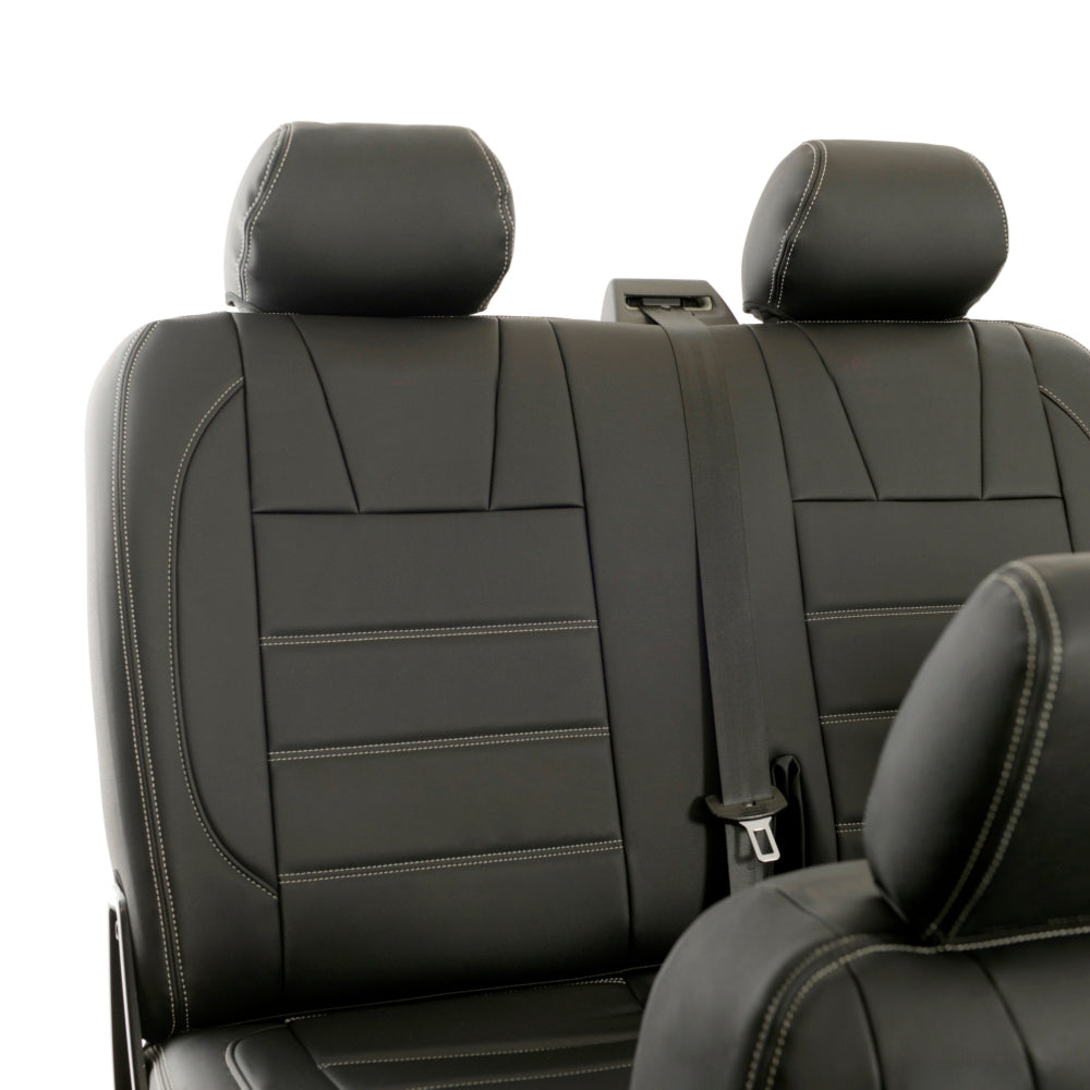 VW T6 / T6.1 Transporter Tailored Leatherette Seat Covers (2015 Onwards) - UK Custom Covers