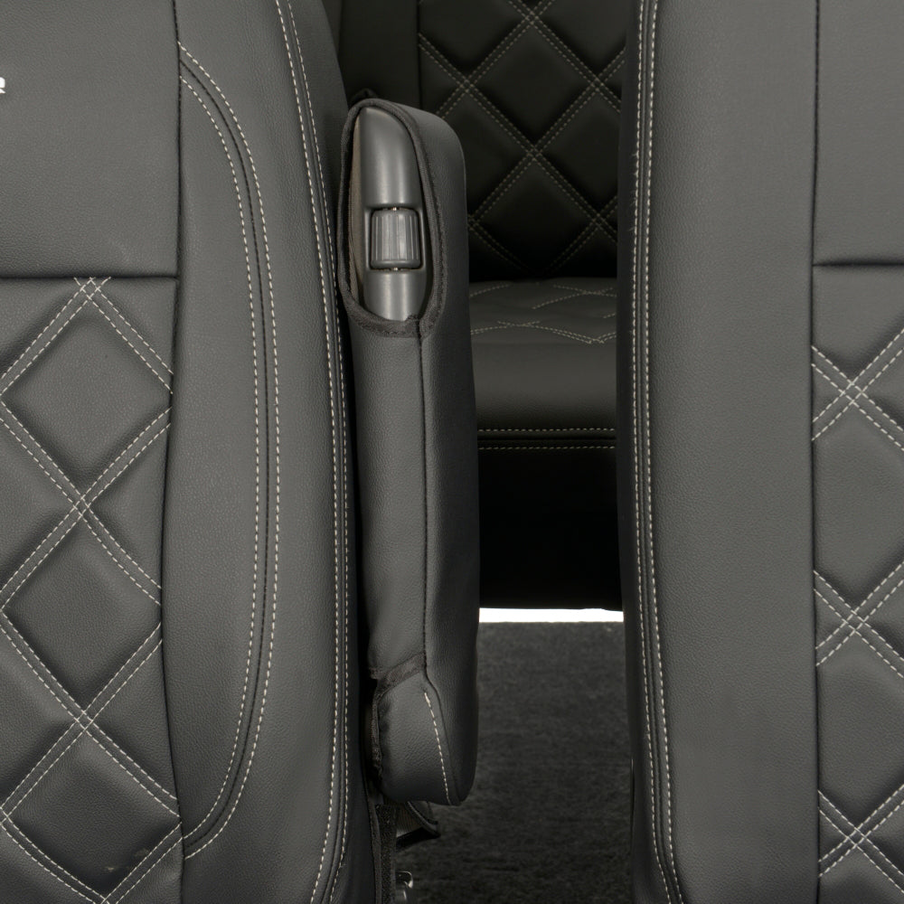 VW T6 / T6.1 Transporter Tailored Leatherette Seat Covers (2015 Onwards) - UK Custom Covers