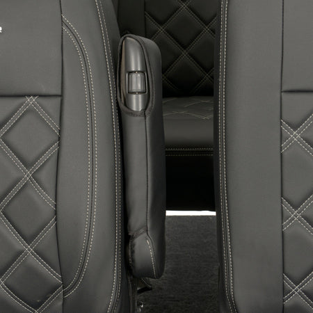 VW T6 / T6.1 Kombi Tailored Leatherette Seat Covers (2015 Onwards) - UK Custom Covers