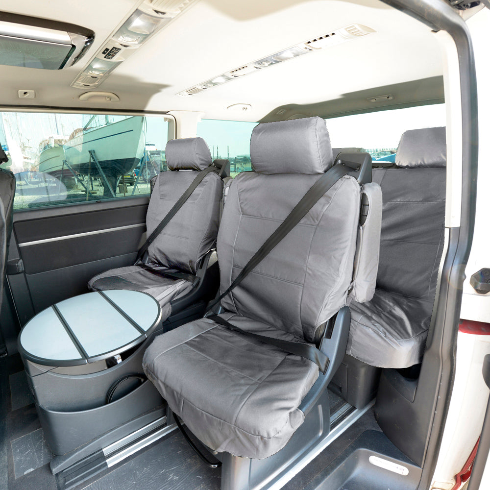 VW T6 / T6.1 Caravelle Tailored PU Seat Covers (2015 Onwards) - UK Custom Covers