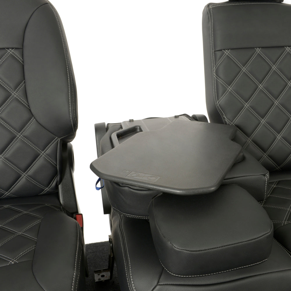 Peugeot Partner Tailored Leatherette Seat Covers - Black - UK Custom Covers