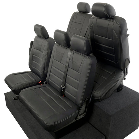 VW T6 / T6.1 Kombi Tailored Leatherette Seat Covers (2015 Onwards) - UK Custom Covers