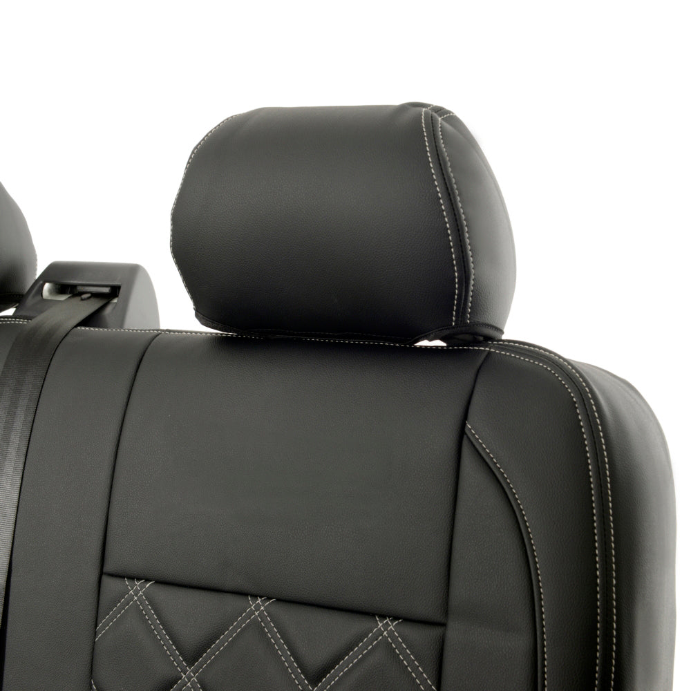 VW T6 / T6.1 Shuttle Tailored Leatherette Seat Covers (2015 Onwards) - UK Custom Covers