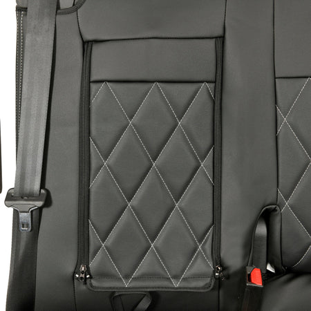 Peugeot Expert Tailored Leatherette Seat Covers (2016 Onwards) - Black - UK Custom Covers