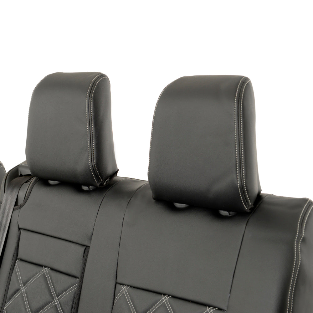 Peugeot Expert Tailored Leatherette Seat Covers (2016 Onwards) - Black - UK Custom Covers