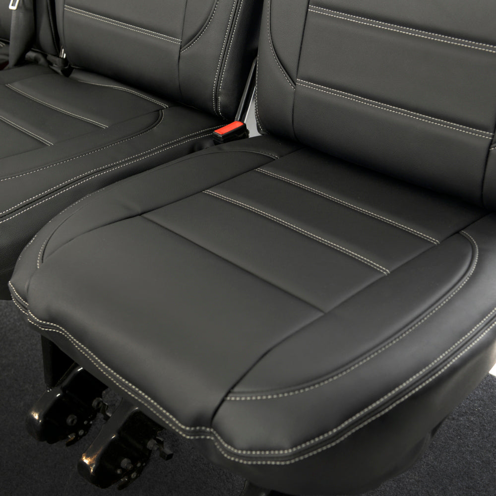 VW T6 / T6.1 Kombi Tailored Leatherette Seat Covers (2015 Onwards) - UK Custom Covers