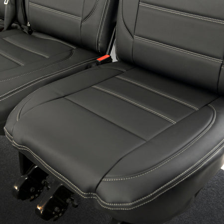 VW T6 / T6.1 Shuttle Tailored Leatherette Seat Covers (2015 Onwards) - UK Custom Covers