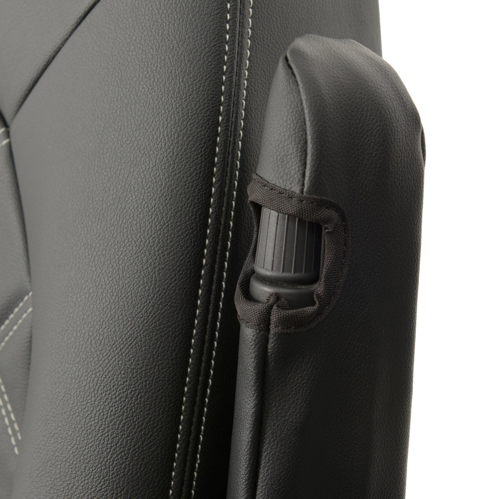 VW Crafter Tailored Leatherette Seat Covers - Black - UK Custom Covers