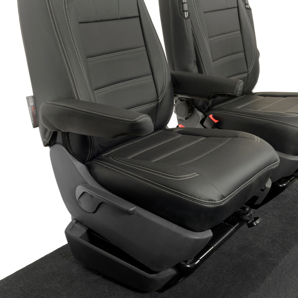 VW T6 / T6.1 Shuttle Tailored Leatherette Seat Covers (2015 Onwards) - UK Custom Covers