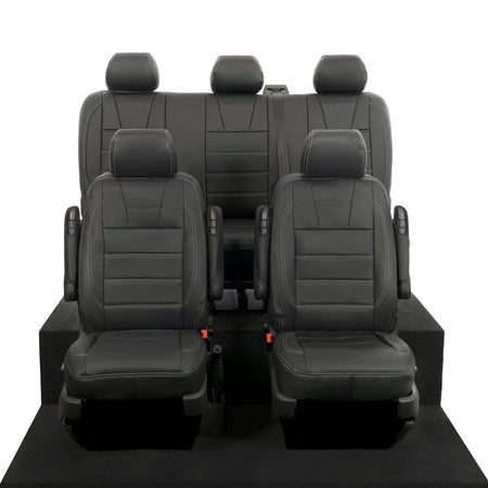 VW T6 / T6.1 Kombi Tailored Leatherette Seat Covers (2015 Onwards) - UK Custom Covers