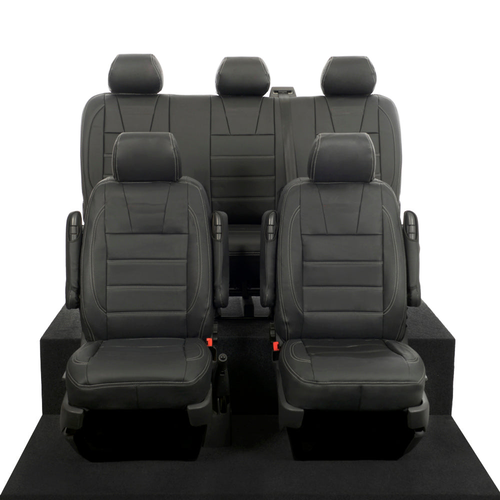 VW T5 / T5.1 Kombi Tailored Leatherette Seat Covers (2003-2015) - UK Custom Covers