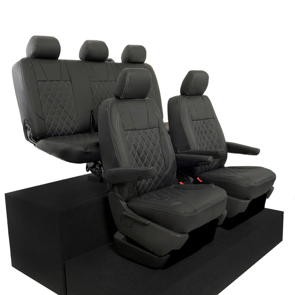 VW T5 / T5.1 Kombi Tailored Leatherette Seat Covers (2003-2015) - UK Custom Covers