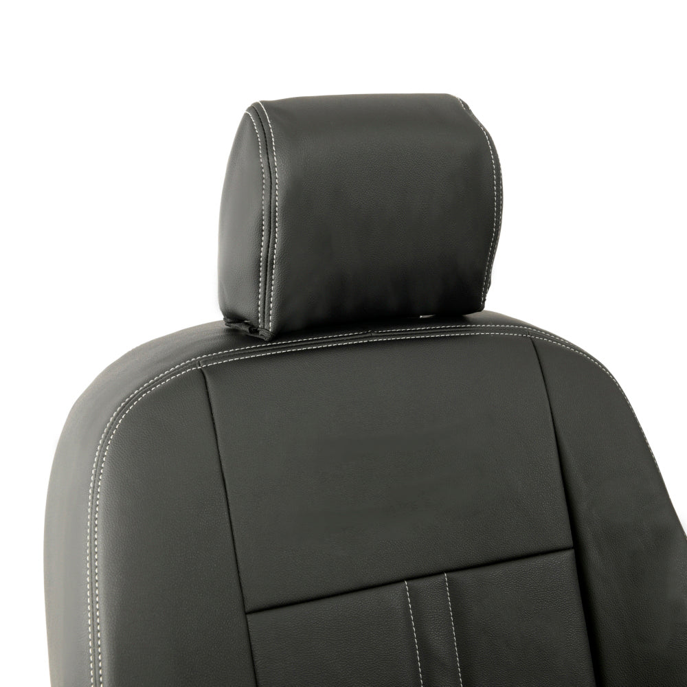 Peugeot Partner Tailored Leatherette Seat Covers - Black - UK Custom Covers