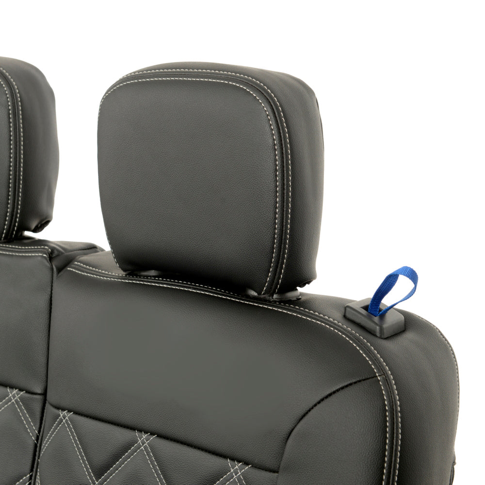 Peugeot Partner Tailored Leatherette Seat Covers - Black - UK Custom Covers