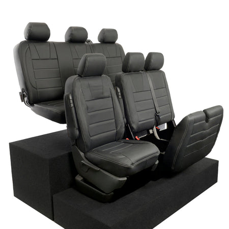 VW T5 / T5.1 Kombi Tailored Leatherette Seat Covers (2003-2015) - UK Custom Covers