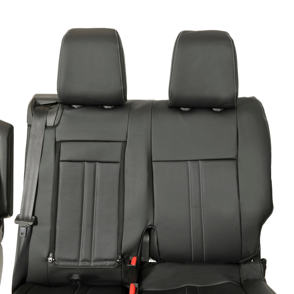 Peugeot Expert Tailored Leatherette Seat Covers (2016 Onwards) - Black - UK Custom Covers