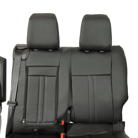 Peugeot Expert Tailored Leatherette Seat Covers (2016 Onwards) - Black - UK Custom Covers