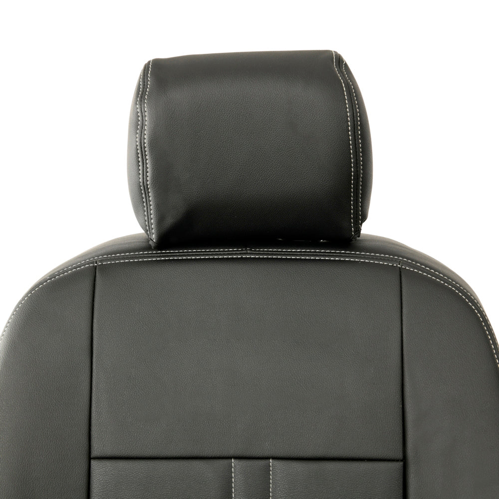 Peugeot Partner Tailored Leatherette Seat Covers - Black - UK Custom Covers