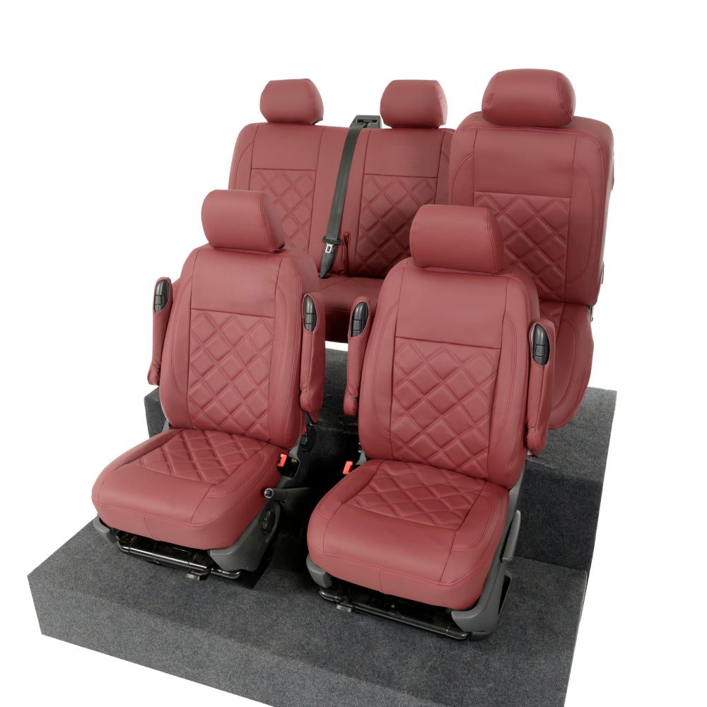 VW T5 / T5.1 Kombi Tailored Leatherette Seat Covers (2003-2015) - UK Custom Covers