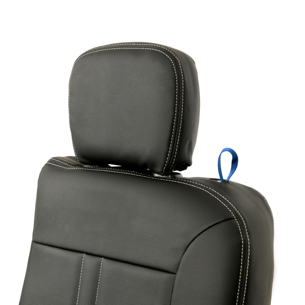 Peugeot Partner Tailored Leatherette Seat Covers - Black - UK Custom Covers