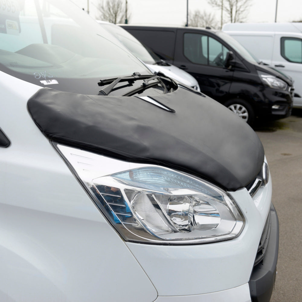 Ford Transit Custom Full Bonnet Bra (2013-2018) Black UK Custom Covers