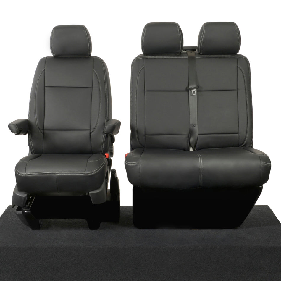 VW Transporter T6/T6.1 Leatherette Front Seat Covers (2015 Onwards)