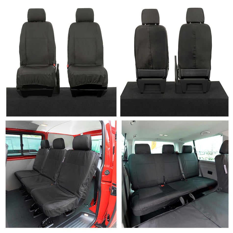 VW Transporter T6/T6.1 Shuttle Front & Rear Seat Covers (2015 Onwards)