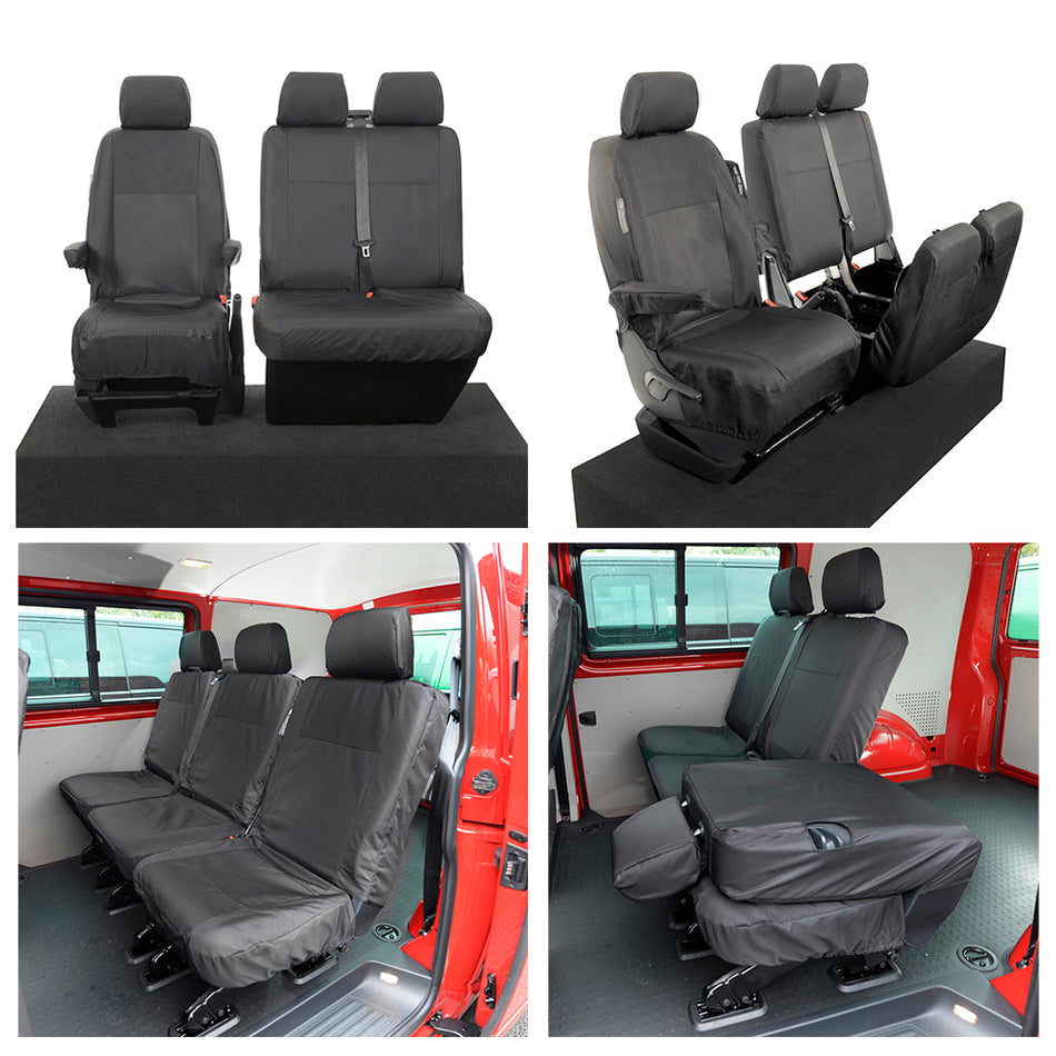 VW Transporter T6/T6.1 Kombi Front & Rear Seat Covers (2015 Onwards)