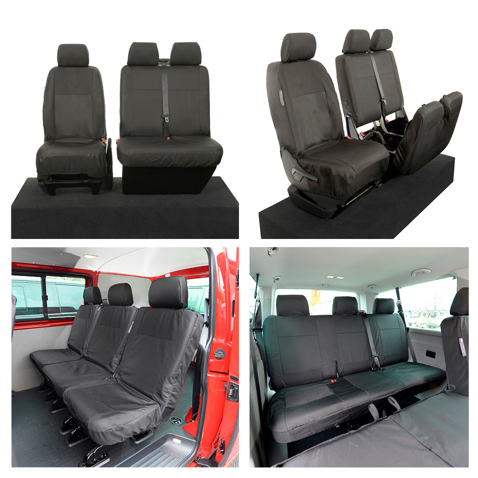 VW Transporter T6/T6.1 Shuttle Front & Rear Seat Covers (2015 Onwards)