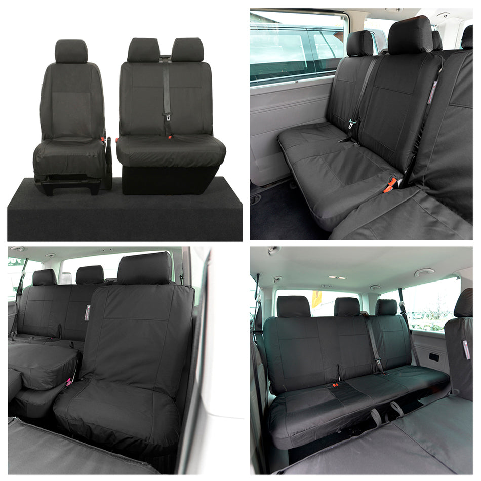 VW Transporter T6/T6.1 Shuttle Front & Rear Seat Covers (2015 Onwards)