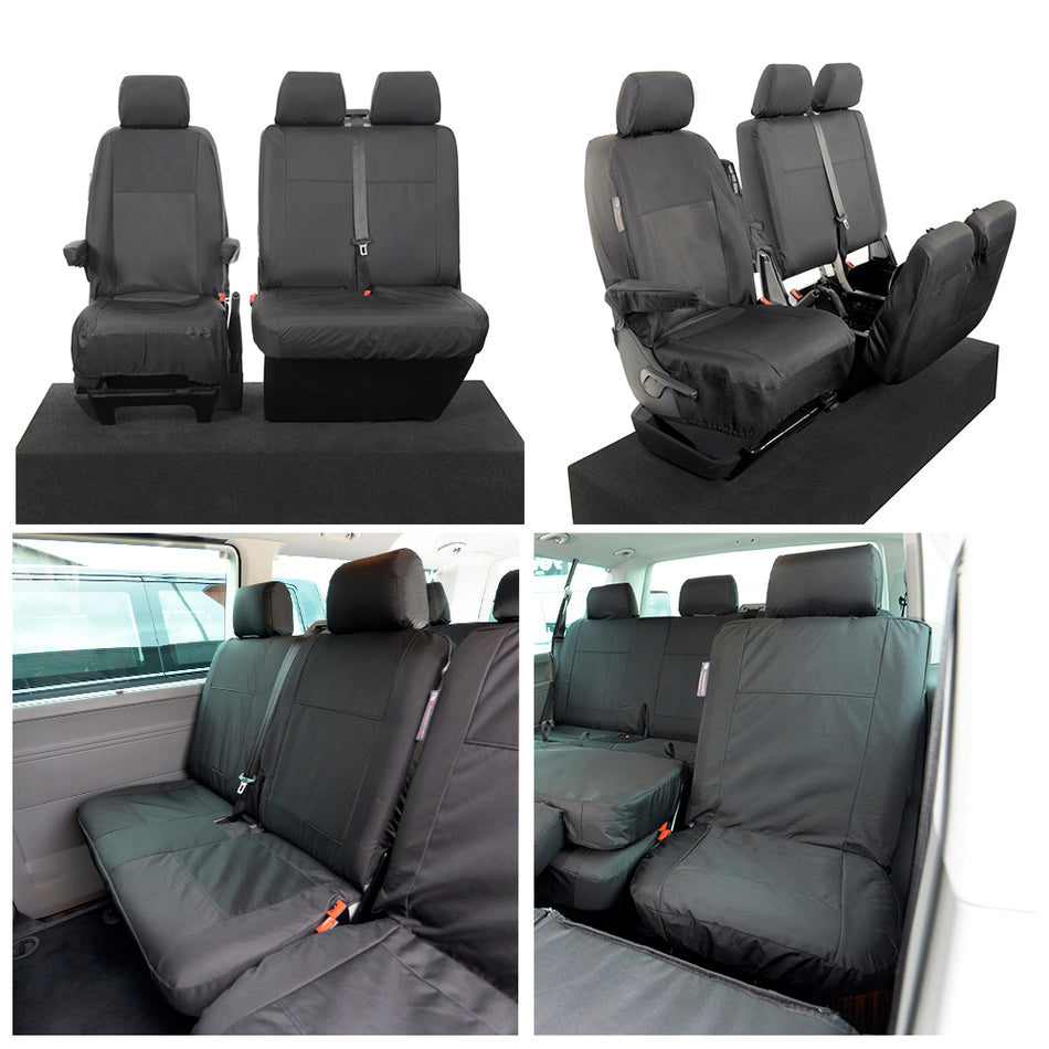 VW Transporter T5/T5.1 Kombi Front & Rear Seat Covers (2003-2015)