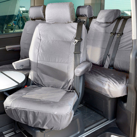 VW T6 / T6.1 Caravelle Tailored PU Seat Covers (2015 Onwards) - UK Custom Covers