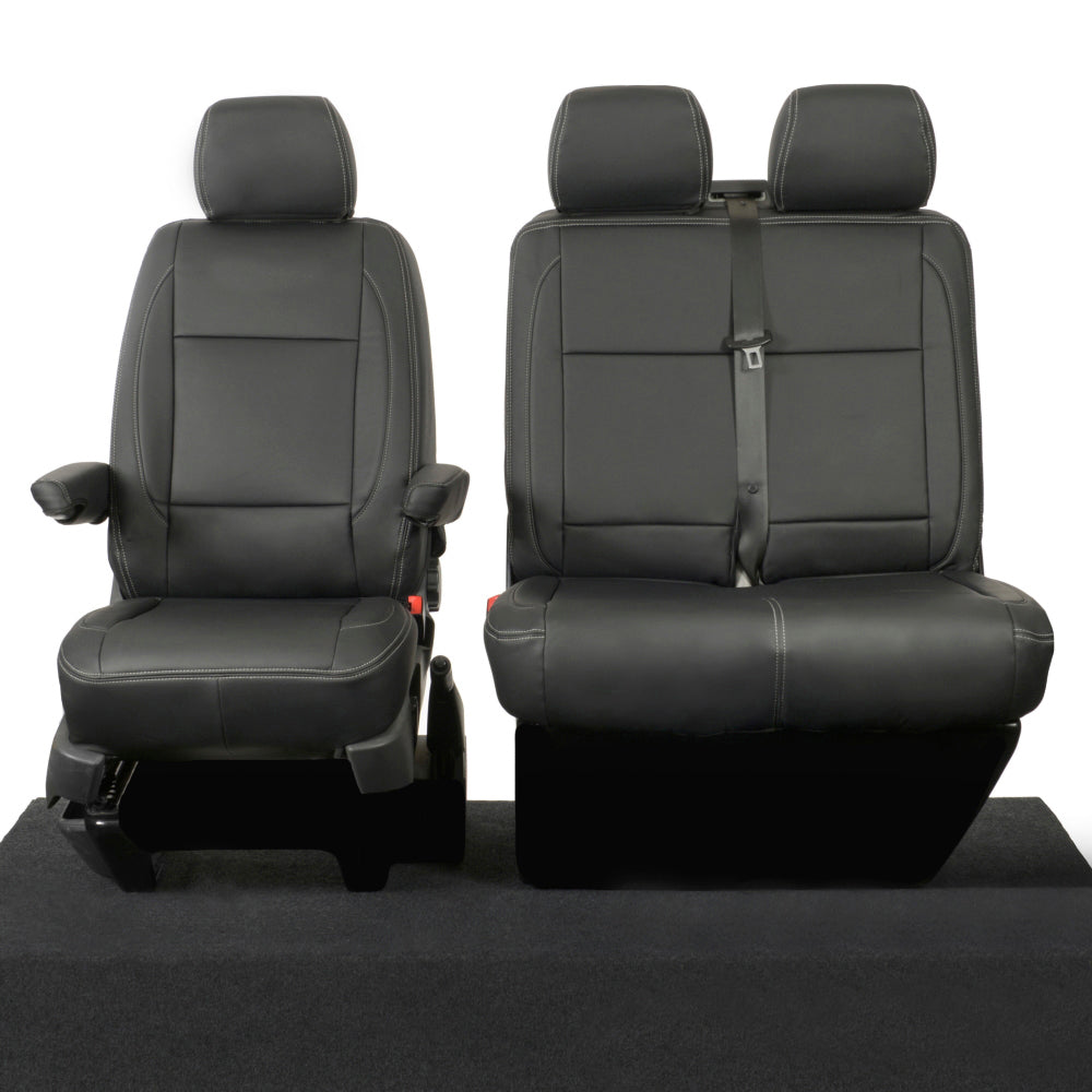 VW T6 / T6.1 Transporter Tailored Leatherette Seat Covers (2015 Onwards) - UK Custom Covers