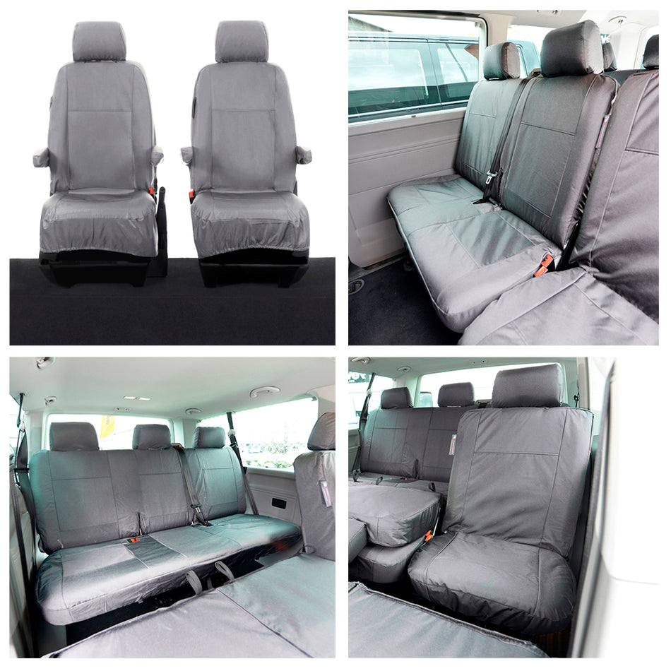 VW Transporter T6/T6.1 Shuttle All Seat Cover - 8 Seater (2015 Onwards)