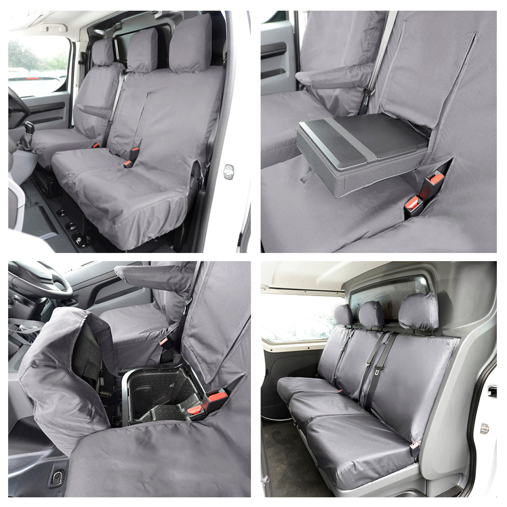 Citroen Dispatch Seat Covers Cotton-Backed PU 2007+ UK Custom Covers