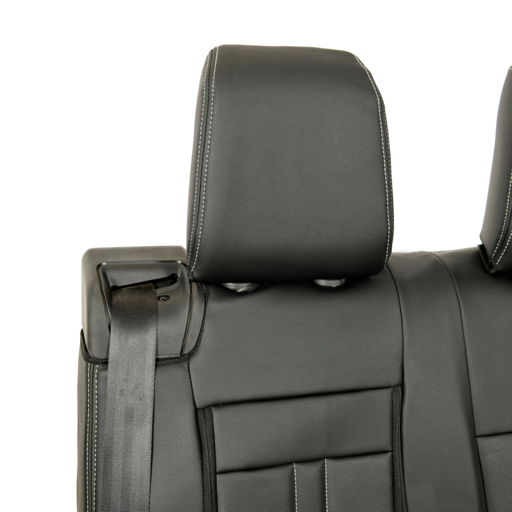 Peugeot Expert Tailored Leatherette Seat Covers (2016 Onwards) - Black - UK Custom Covers