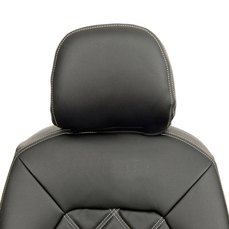 VW Crafter Tailored Leatherette Seat Covers - Black - UK Custom Covers