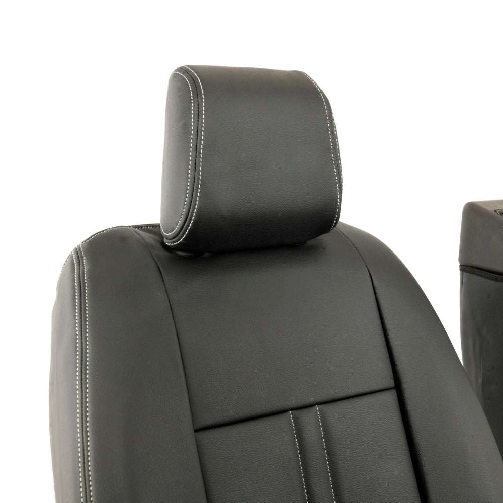 Peugeot Expert Tailored Leatherette Seat Covers (2016 Onwards) - Black - UK Custom Covers