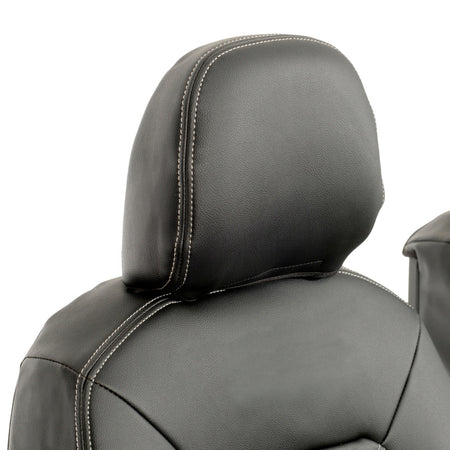 VW Crafter Tailored Leatherette Seat Covers - Black - UK Custom Covers