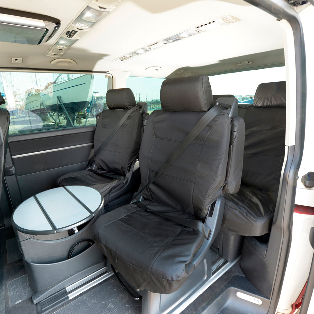 VW T6 / T6.1 Caravelle Tailored PU Seat Covers (2015 Onwards) - UK Custom Covers