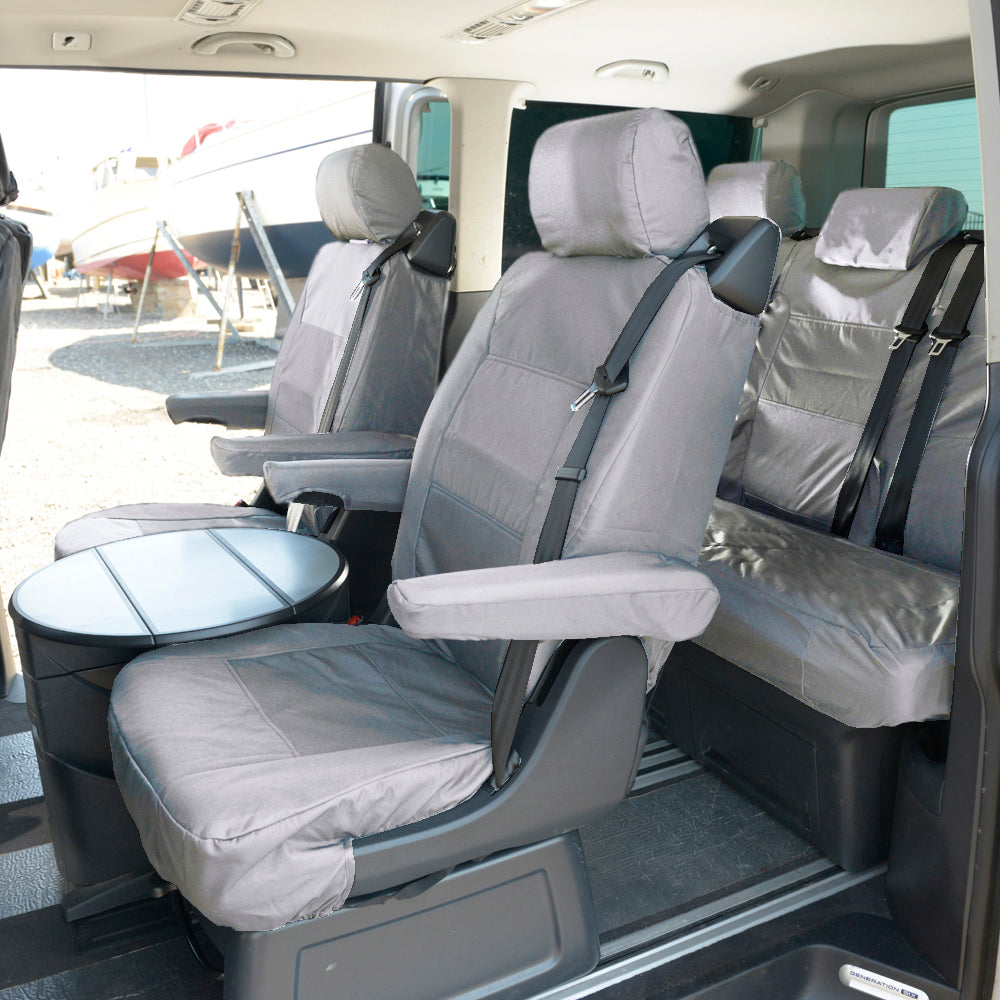 VW T6 / T6.1 Caravelle Tailored PU Seat Covers (2015 Onwards) - UK Custom Covers