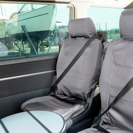 VW T6 / T6.1 Caravelle Tailored PU Seat Covers (2015 Onwards) - UK Custom Covers