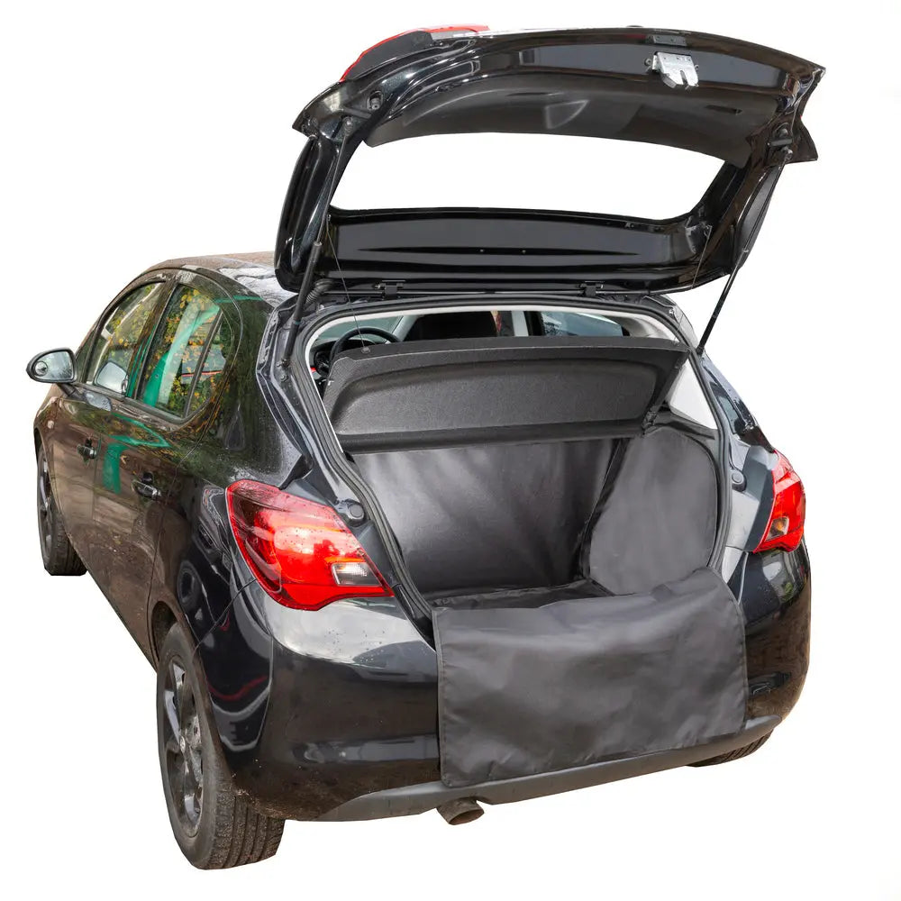 thumbnail interactive-video image 1 of Evolution Vehicle Spares Heavy Duty Boot Liner For Vauxhall Corsa D 3/5 Door (2006-2014) – Black, Waterproof, UK Made 1 of 5